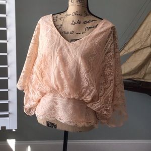Anthropologie laced shirt